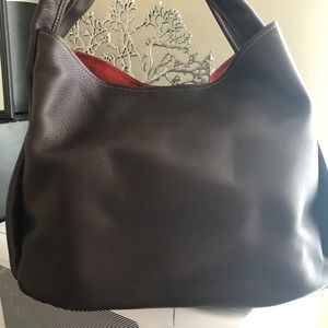 Coach leather hobo bag